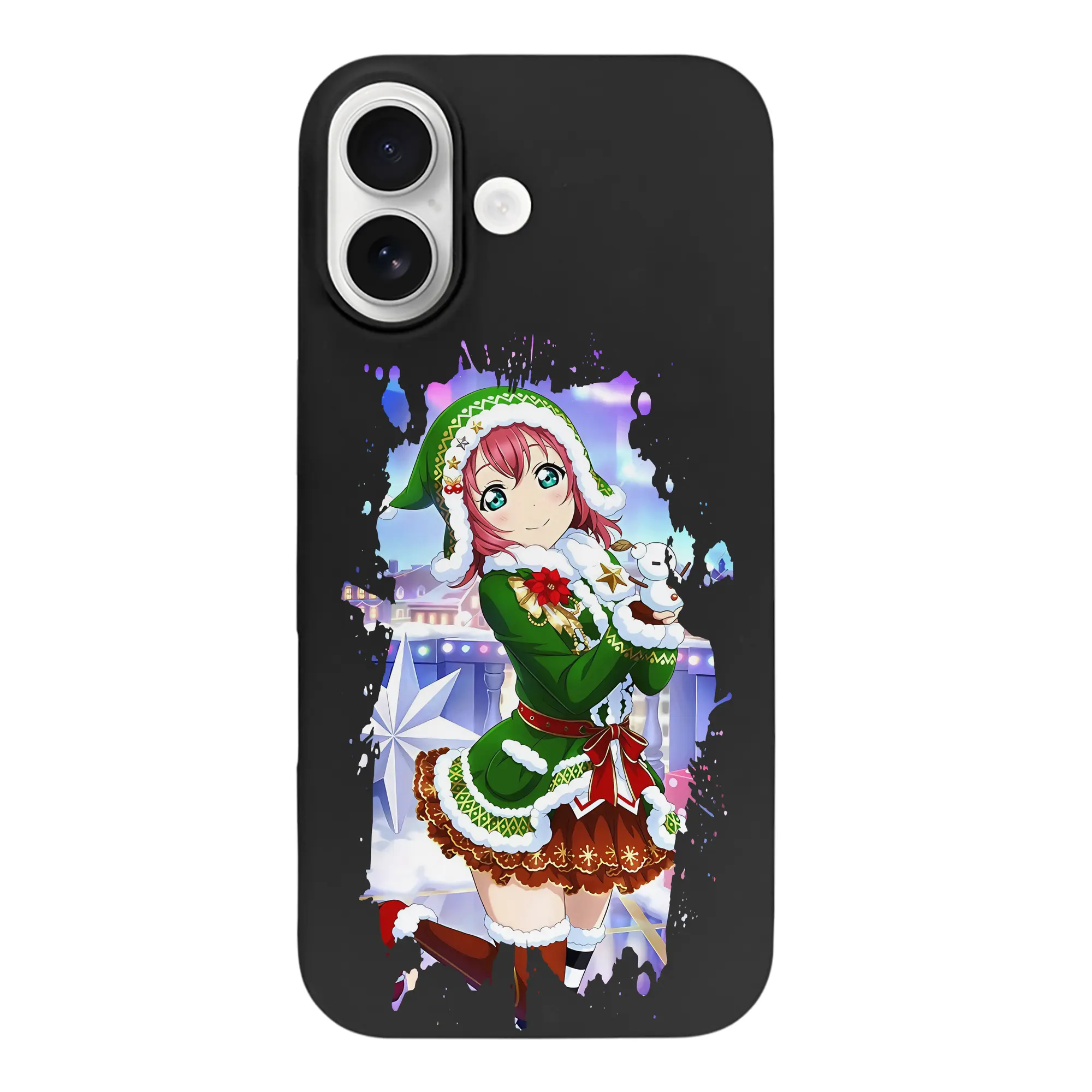 Love Live! グッズ,黒澤ルビィ - iPhone 17 シリーズ シリコンケース 薄型 耐衝撃 指紋防止 ソフトタッチカバー 精密フィット 傷防止 保護ケース iPhone 17/17 Air/17 Pro/17 Pro Max 対応